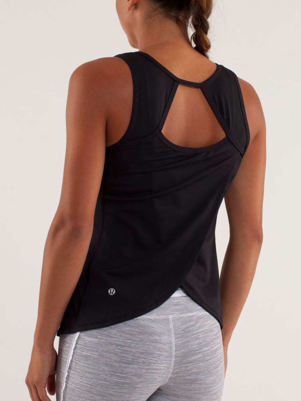 Black Lululemon Cross Back Tank Top